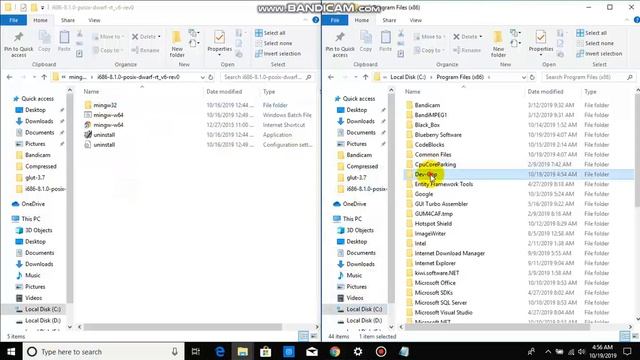 Opengl (glut) Configuration in dev c++ using mingw смотреть онлайн