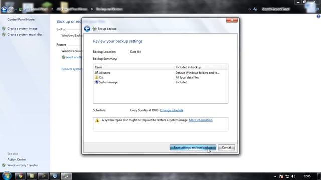 How to make windows 7 backup you files and folders regularley смотреть онлайн