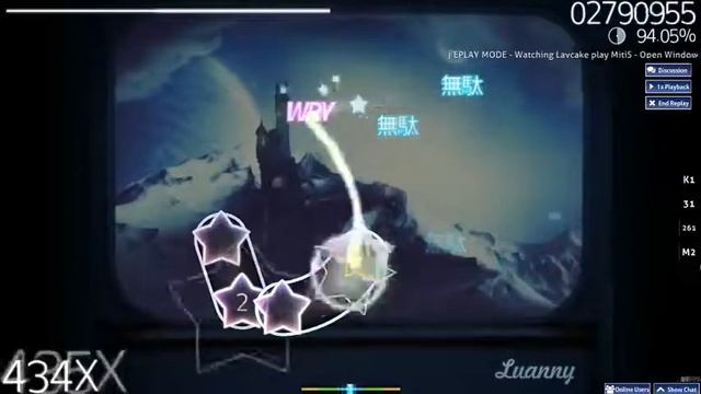 [osu!] MitiS - Open Window (Ft. Anna Yvette) [Collab] [S-Rank] [FC] смотреть онлайн