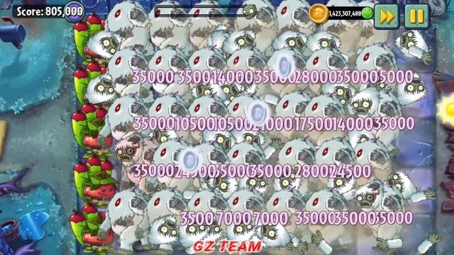 PvZ 2 Every Plant Max Level Vs 99 Treasure Yeti Zombie LEVEL 50 - Who Will Win? смотреть онлайн