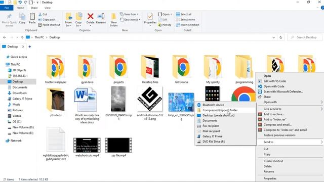 How to create zip files in Windows | Create zip file | смотреть онлайн