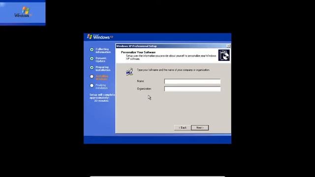 Installing Windows XP смотреть онлайн