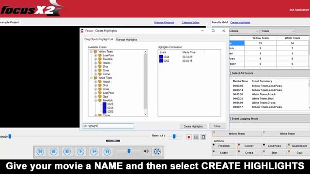 Focus X2 for WIndows - Creating Highlights Movies смотреть онлайн