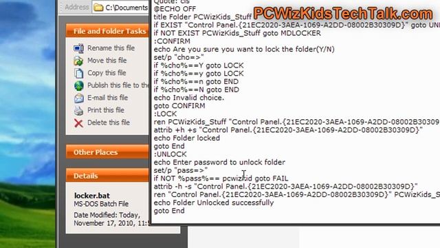 Protect a folder and make it private in Windows смотреть онлайн