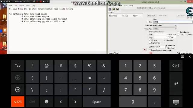 How to Cheat Engine Hill Climb Racing Windows 8,1 INDONESIA смотреть онлайн