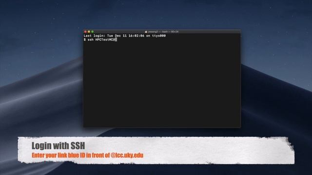 How to login to LCC using SSH (Mac) смотреть онлайн