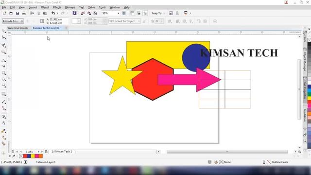 Introduction for CorelDRAW X7 | Kimsan Tech смотреть онлайн