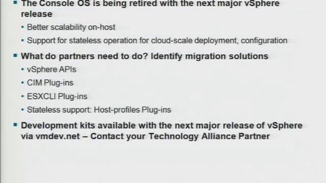 Managing vSphere Hosts Without a Service Console Next Generation Management Architecture SD clip2 смотреть онлайн