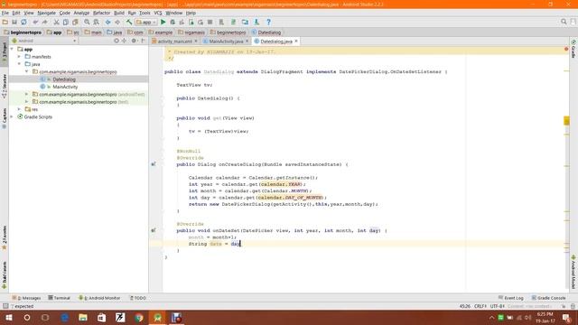 How to make Datepicker dialog and print the date of yesterday without decrementing the day смотреть онлайн