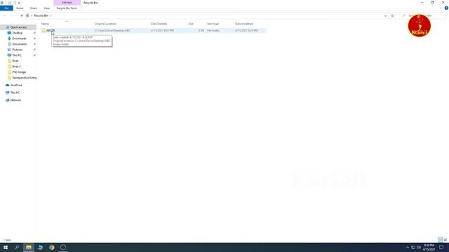 How to File Delete and Restore in Computer Windows 10 | Computer Basic Tutorial смотреть онлайн
