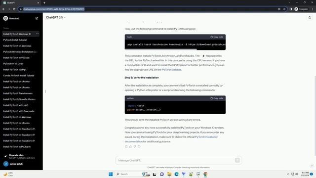 install pytorch windows 10 pip смотреть онлайн