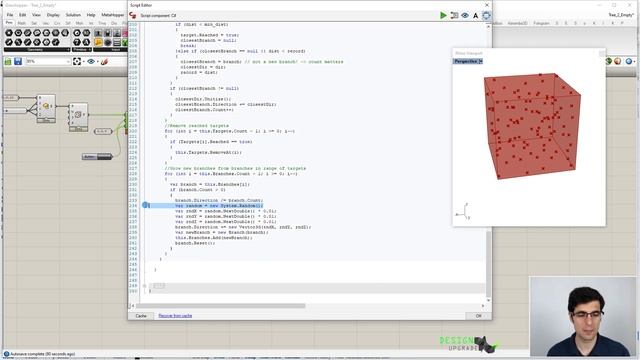 C# Scripting in Grasshopper - Advanced Recurrent Tree 2/2 смотреть онлайн