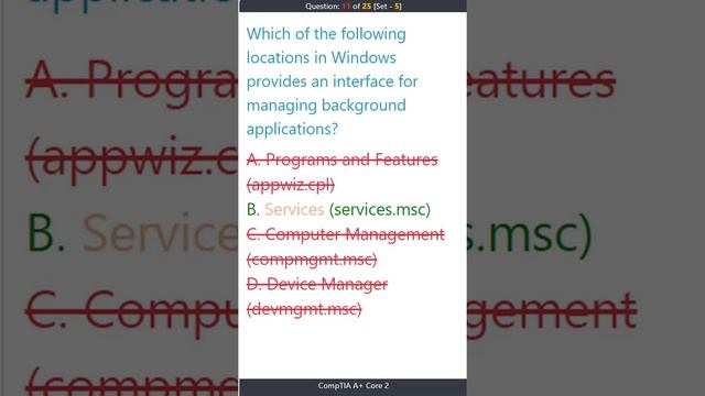 Set-5 CompTIA, A+ Certification Core 2 (220-1002) Practice Text, Portrait Mode смотреть онлайн