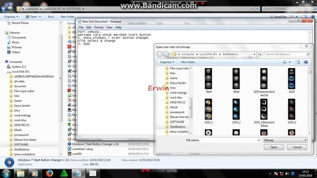merubah start button windows 7 смотреть онлайн