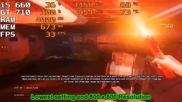 Alien: Isolation Benchmark (GT 710 + i5 660) смотреть онлайн