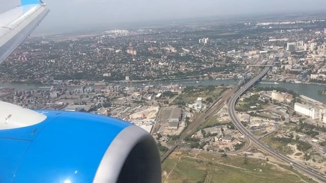 Landing at Rostov-on-Don airport flight DP-103 of Airline Pobeda смотреть онлайн