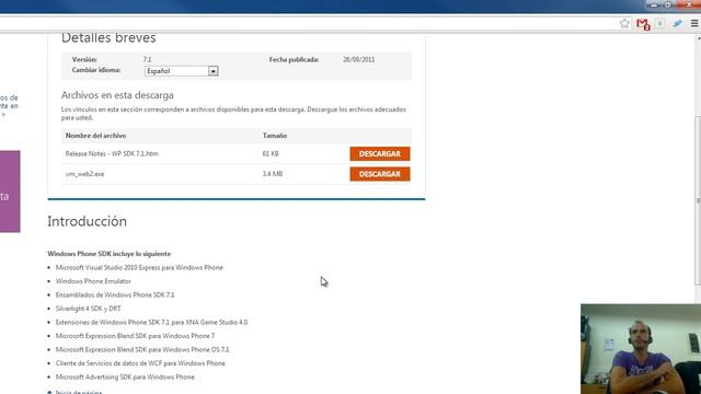 Windows Phone 8 SDK Básico en Español - Instalación - 1/x смотреть онлайн