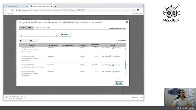 ArcSight ESM Parte 1 - Download dos Instaladores iniciais смотреть онлайн