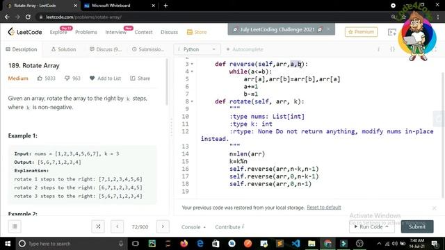 4. Rotate Array to the right LeetCode Problem/ Interview preparation DSA Series #python #Code4Love смотреть онлайн