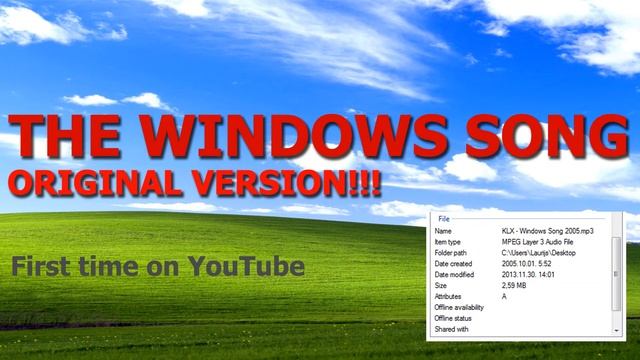 THE WINDOWS SONG | Original version смотреть онлайн