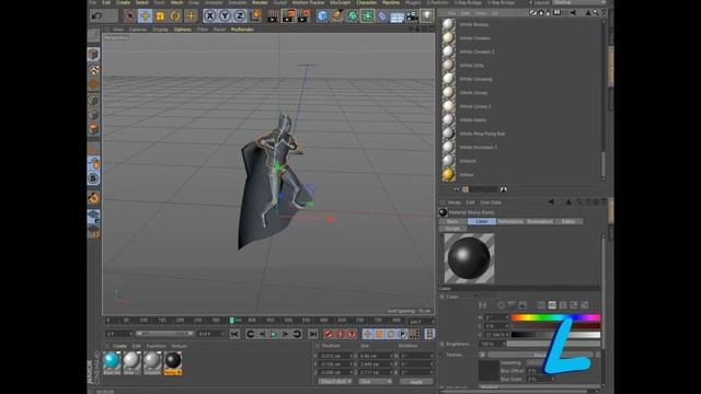 Animating the finished model using a motion generator tutorial Cinema 4d смотреть онлайн