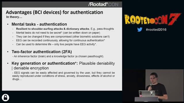 Alfonso Muñoz - Cryptography with brainwaves for fun and... profit? [RootedCON 2016 - ENG] смотреть онлайн