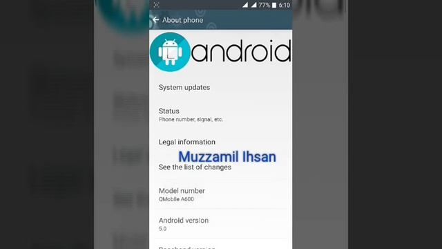 Android L 5.0 for QMobile A600 смотреть онлайн