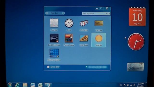 Windows 7 How to add remove and move gadgets смотреть онлайн