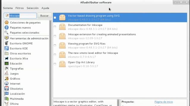 Instalar inkscape en fedora 19/18/17/16 - Install смотреть онлайн