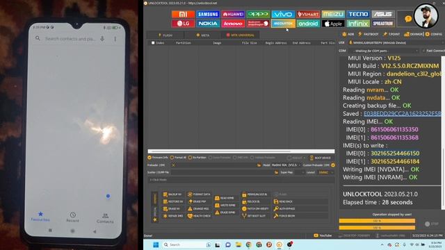 100% Dual imei Repair Only One Click 2023 Update / All Breand's All Mobile Phone's imei Repair Mtk смотреть онлайн