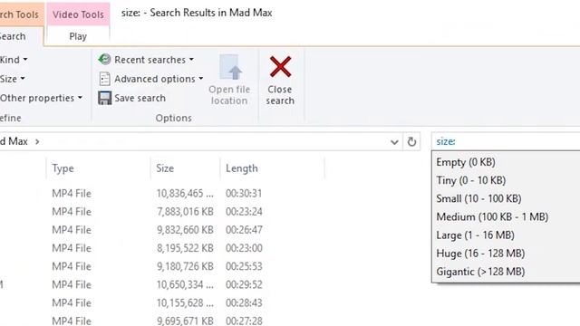 Windows 10 Tip: Customize "File Size" search смотреть онлайн