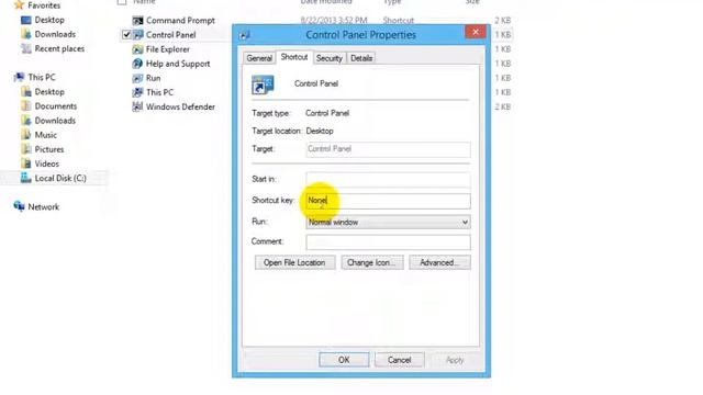 Keyboard shortcut for Control Panel - Windows 8.1 смотреть онлайн