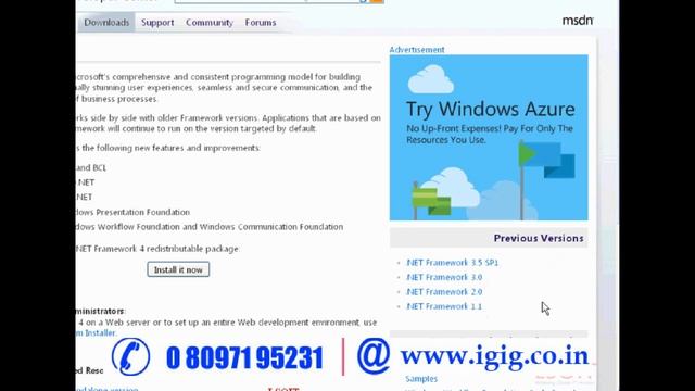 DOT.Net Installation смотреть онлайн