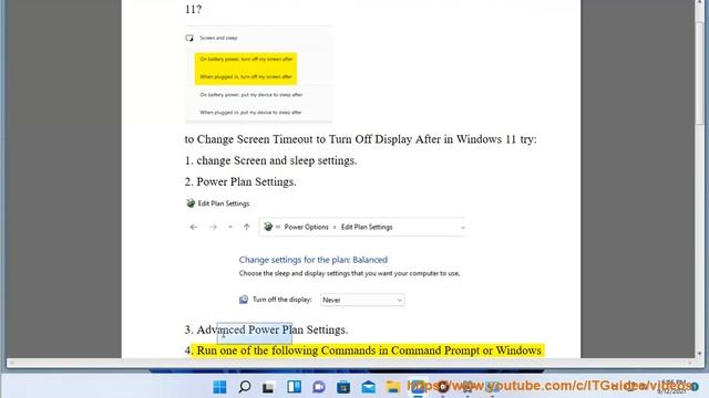 Change Screen Timeout to Turn Off Display After in Windows 11 смотреть онлайн