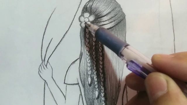 cute girl standing beside the window /chand raat wishes drawing /easy drawing tutorial #chandraat смотреть онлайн