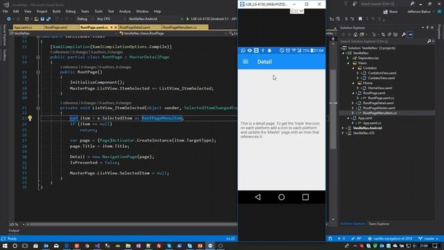 Navegação com “Vanilla” Xamarin.Forms (Parte 2) смотреть онлайн