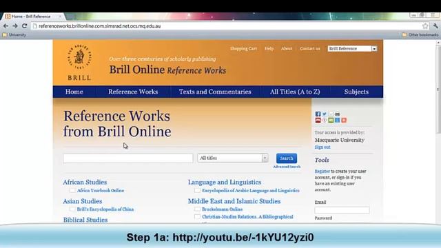 Digital Resource Series 2012 - Step 1c: Reference Works for Classics смотреть онлайн
