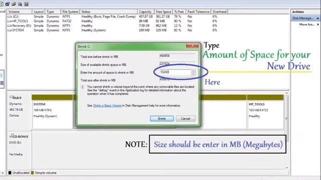 Create New Drive or Volume or hard disk partition in Windows 7, 8, 10. смотреть онлайн