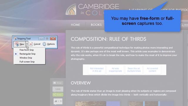 How to a Take a Screenshot on a PC - Free screen capture tool available in windows смотреть онлайн