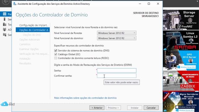 Windows Server 2016 Instalação do AD смотреть онлайн