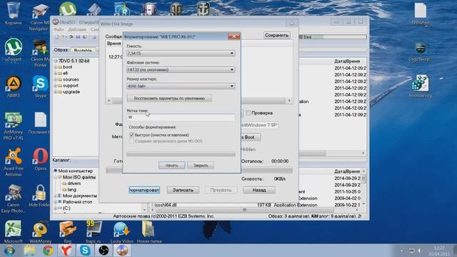 Установка Windows с флешки Делаем загрузочную флешку с помощь смотреть онлайн
