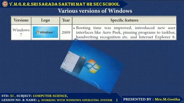XI CS L 5 WORKING WITH WINDOWS OPERATING SYSTEM PART 1 смотреть онлайн