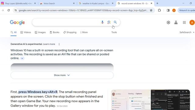 record screen windows 10 Google Search Google Chrome 2024 01 15 16 32 30 смотреть онлайн