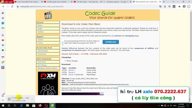 Sửa lỗi camtasia 9 requires windows media feature pack installed on windows LH zalo 039.833.7226 смотреть онлайн