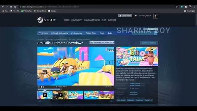 ( Free-to-Play ) Bro falls Ultimate Showdown 🔥 | Game Like Fall Guys For PC смотреть онлайн