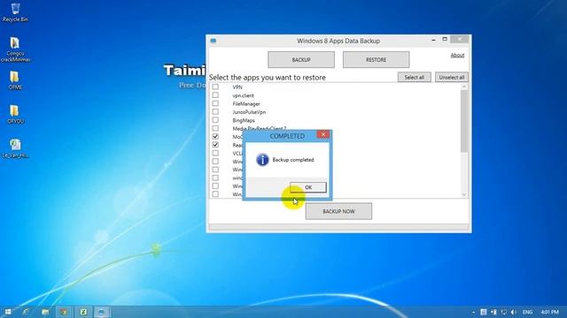 Hướng dẫn sử dụng Apps Data Backup Tool trên Windows 8 - http://taimienphi.vn смотреть онлайн