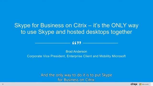 Skype for Business with Citrix Cloud смотреть онлайн