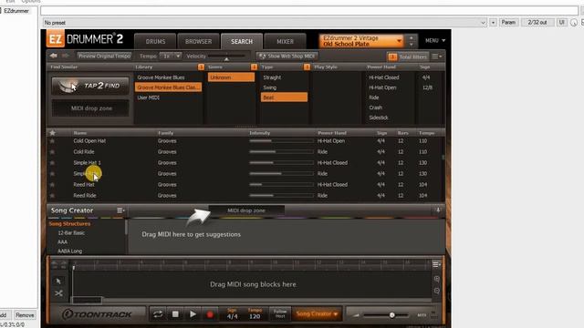 EZdrummer 2 Search Setup смотреть онлайн