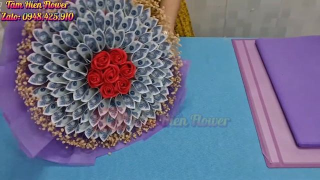Bó hoa tiền 50 tờ 5k | Hướng dẫn bó hoa bằng tiền (Tập 57) | Cách làm hoa tiền | @TamHien смотреть онлайн