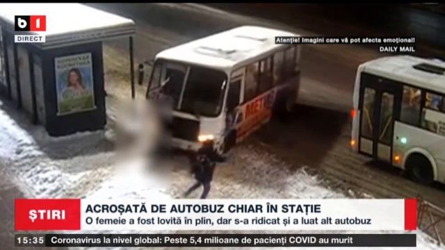 ACROȘATĂ DE AUTOBUZ CHIAR ÎN STAȚIE_Stiri B1_4 ian 2022 смотреть онлайн